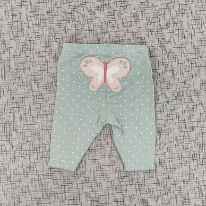 Pantalón Verde menta con bordado en la parte trasera