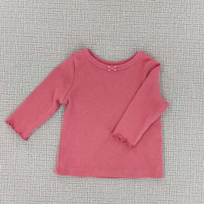 Camibuzo rosa opaco manga larga