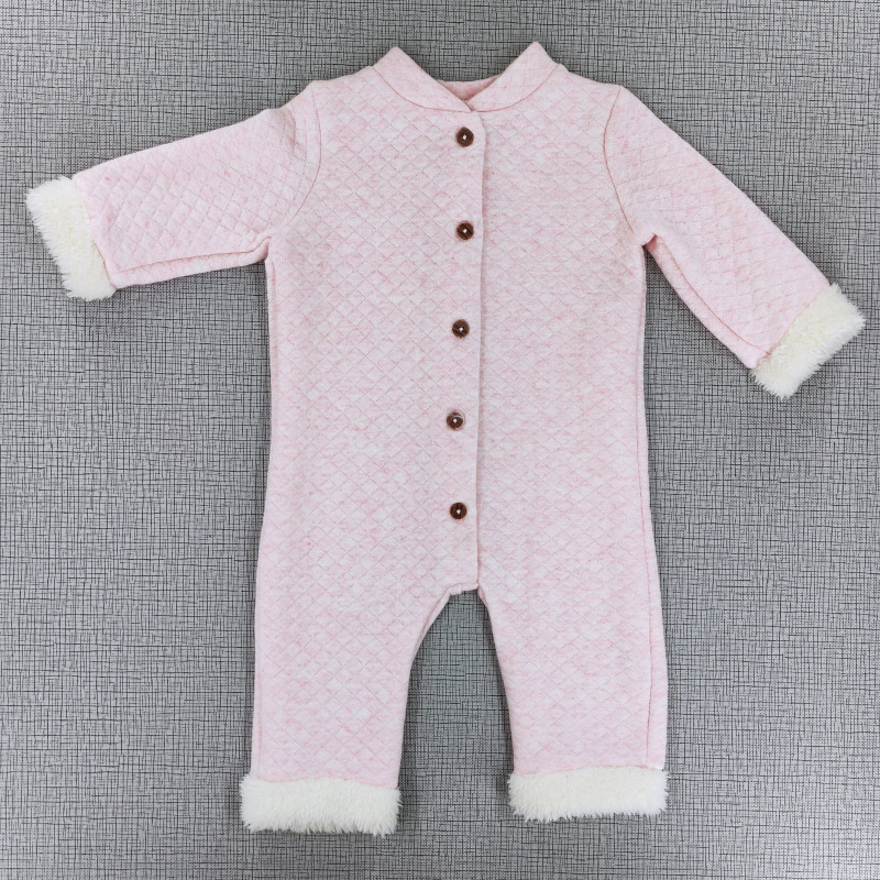 Pijama enteriza termica rosa pastel