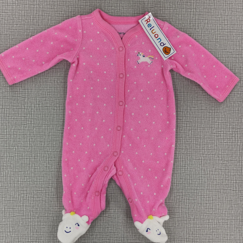 Pijama enteriza rosada de unicornio